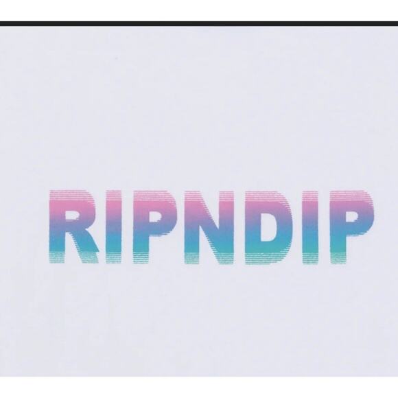 DIGITAL DREAM CROPPED RINGER TEE (WHITE/BLUE) Large - Picture 2 of 6